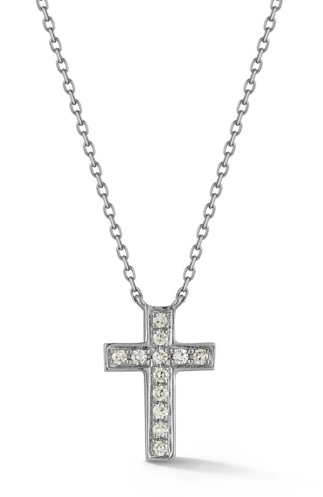 Dana Rebecca Designs DRD Diamond Cross Necklace 18