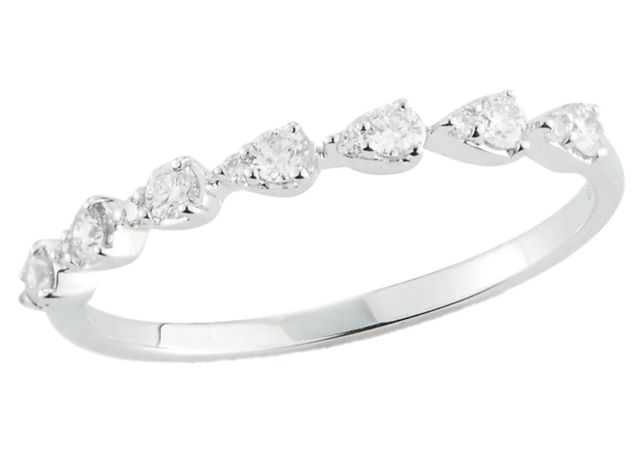 Dana Rebecca Designs Sophia Ryan Teardrop Ring, Size 6.5 - in 14K White Gold
