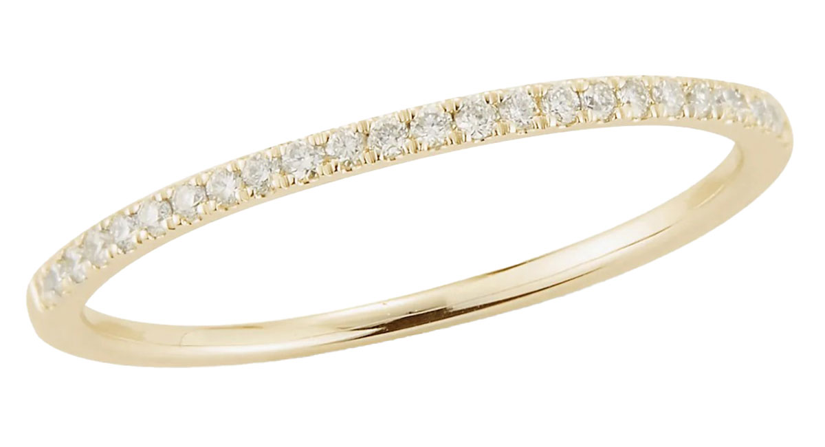 Dana Rebecca Designs Sylvie Rose Slim Ring Size 6 - in 14K Yellow Gold 825$