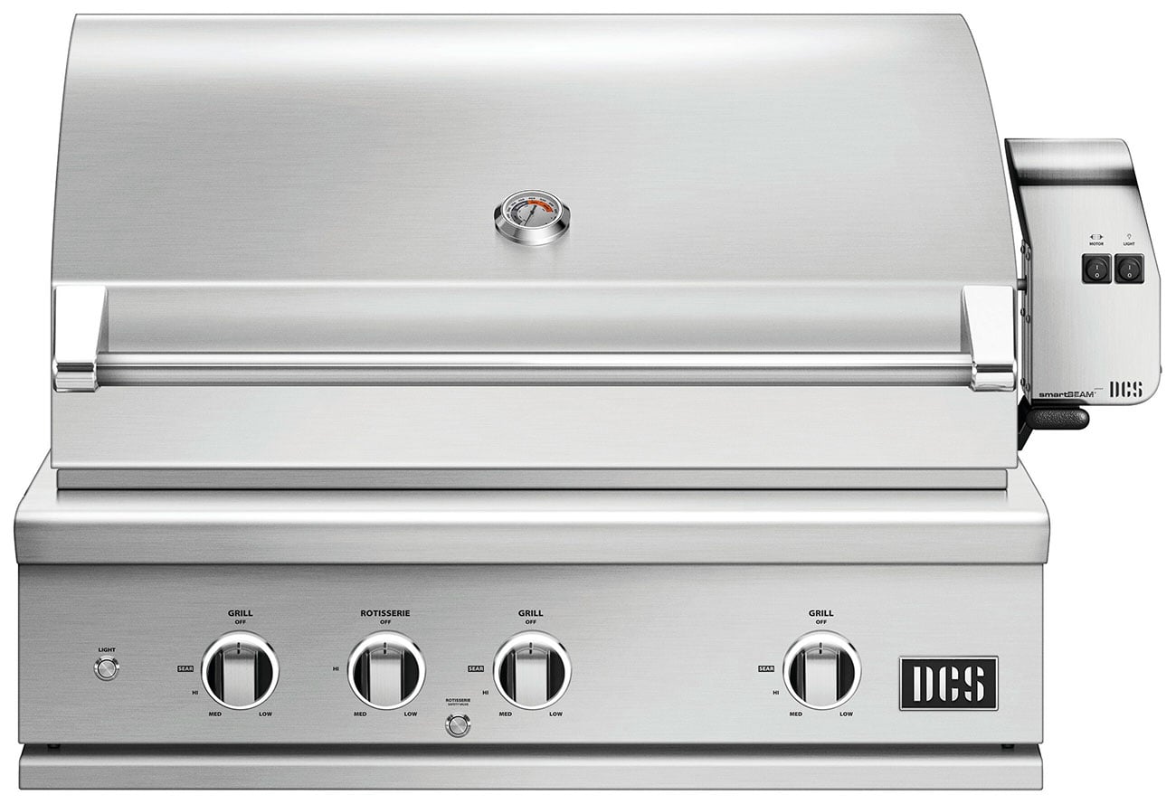 DCS Series 9 36" Stainless Steel Built-In Natural Gas Grill With Rotisserie And Charcoal
