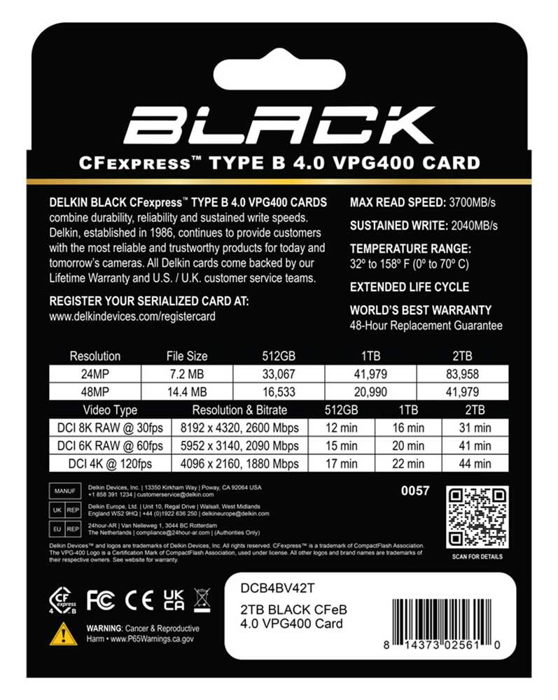 Delkin Devices BLACK 4.0 2TB Memory Card - DCB4BV42T | Abt