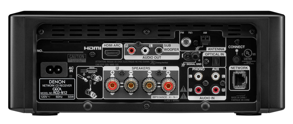 Denon Mini All-In-One Hi-Fi System CD Player Radio - RCDN12BKE3
