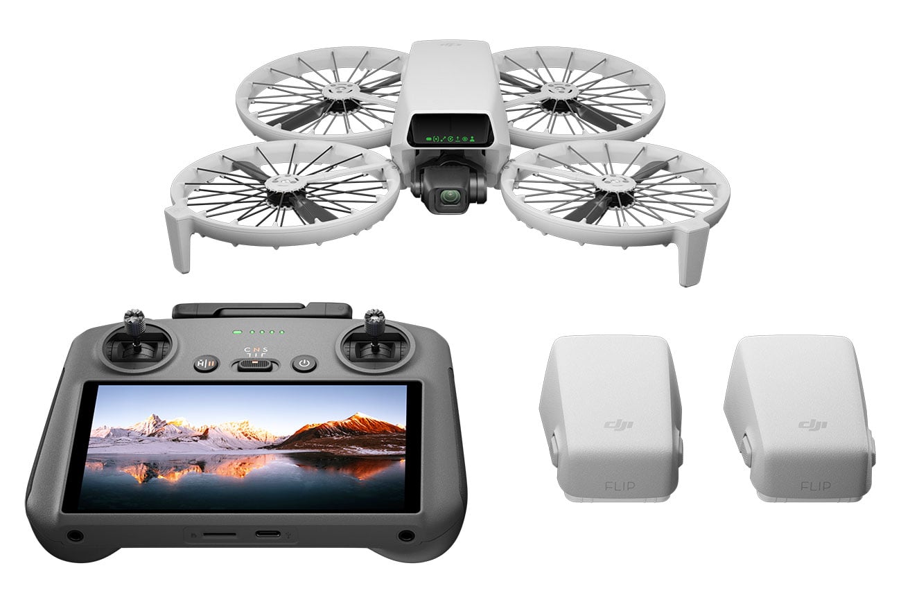 DJI Flip Drone All-in-One Vlog Camera Fly More Combo with RC 2 Remote