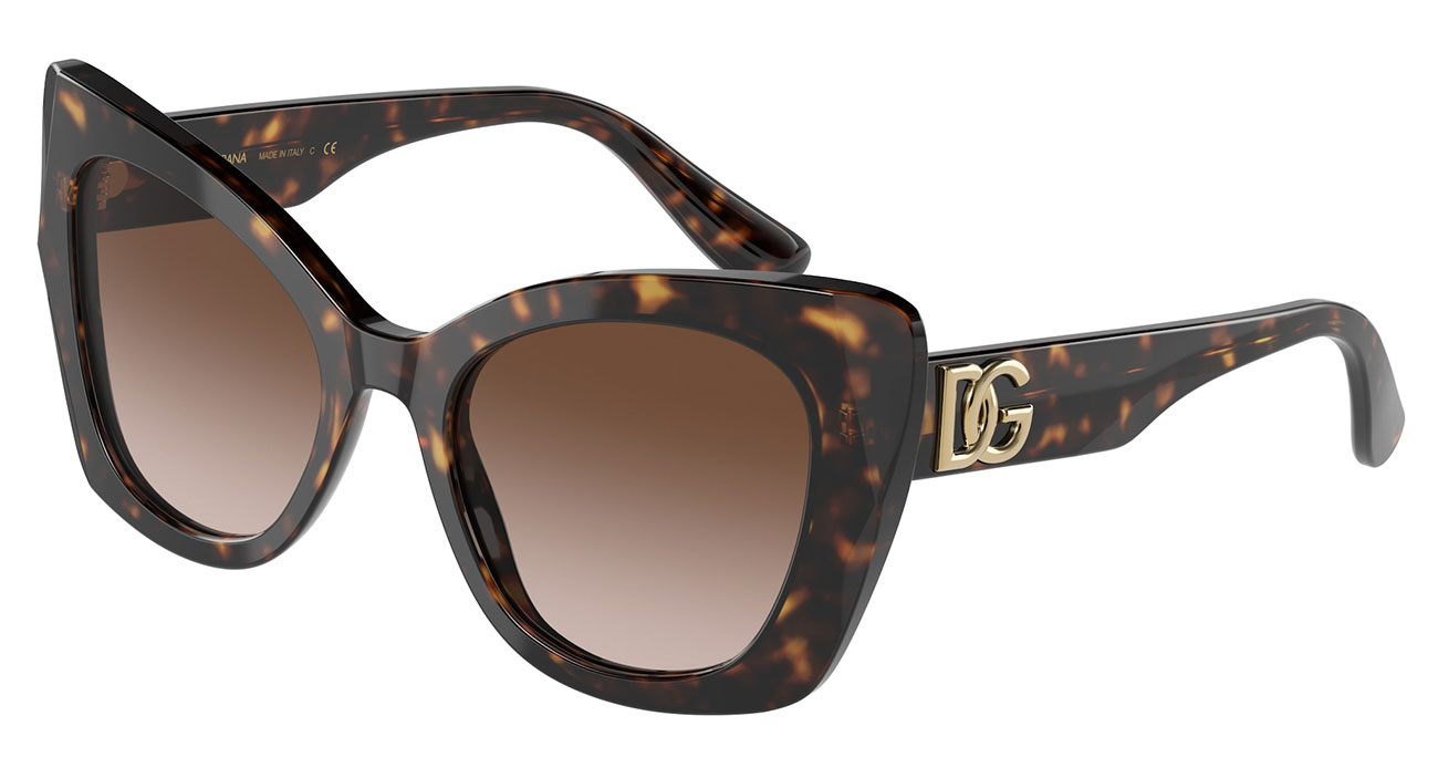 Dolce & Gabbana 62mm Oversize Gradient Cat Eye Sunglasses - Gold / Grey Gradient Dolce & Gabbana DG2306 Sunglasses 02/GT Gold - eye-oo.com main image 2