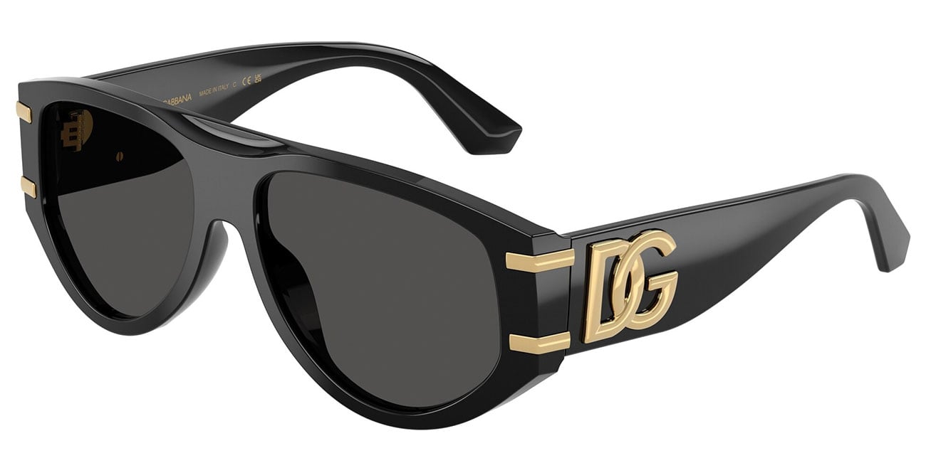 Dolce&Gabbana Woman Sunglass DG4499 - Frame color: Black, Lens color: Dark Grey