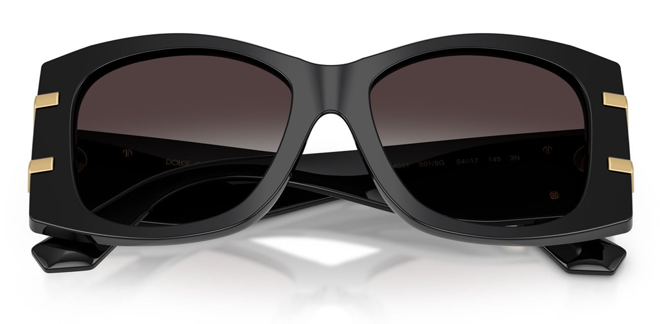 Dolce & Gabbana DG45015018G Black Oversized Sunglasses