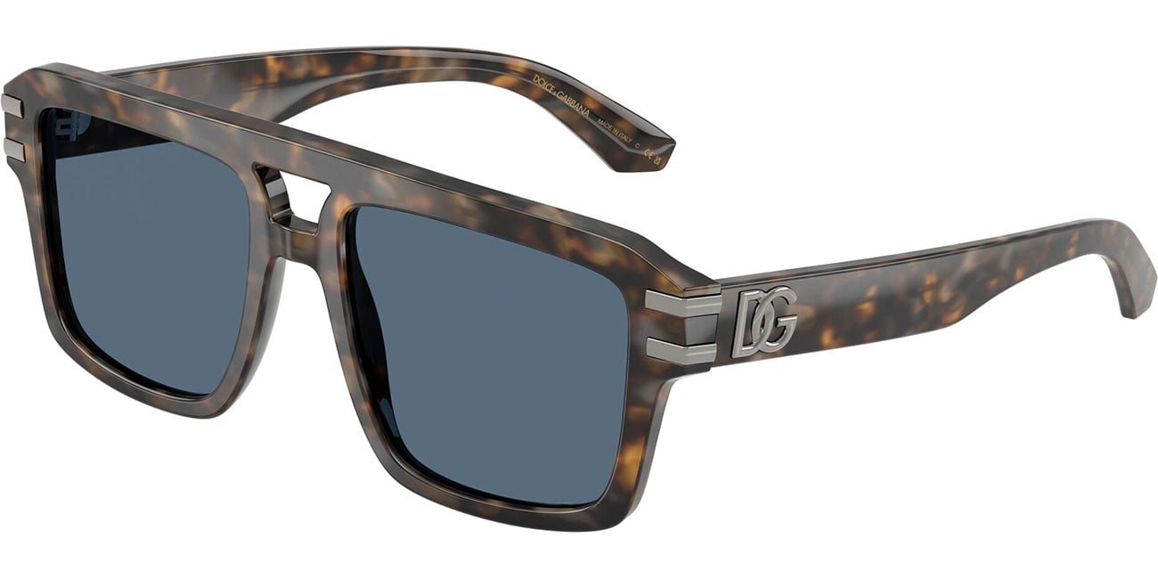 Dolce&Gabbana Man Sunglass DG4562 - Frame color: Brown Blue Havana, Lens color: Dark Blue