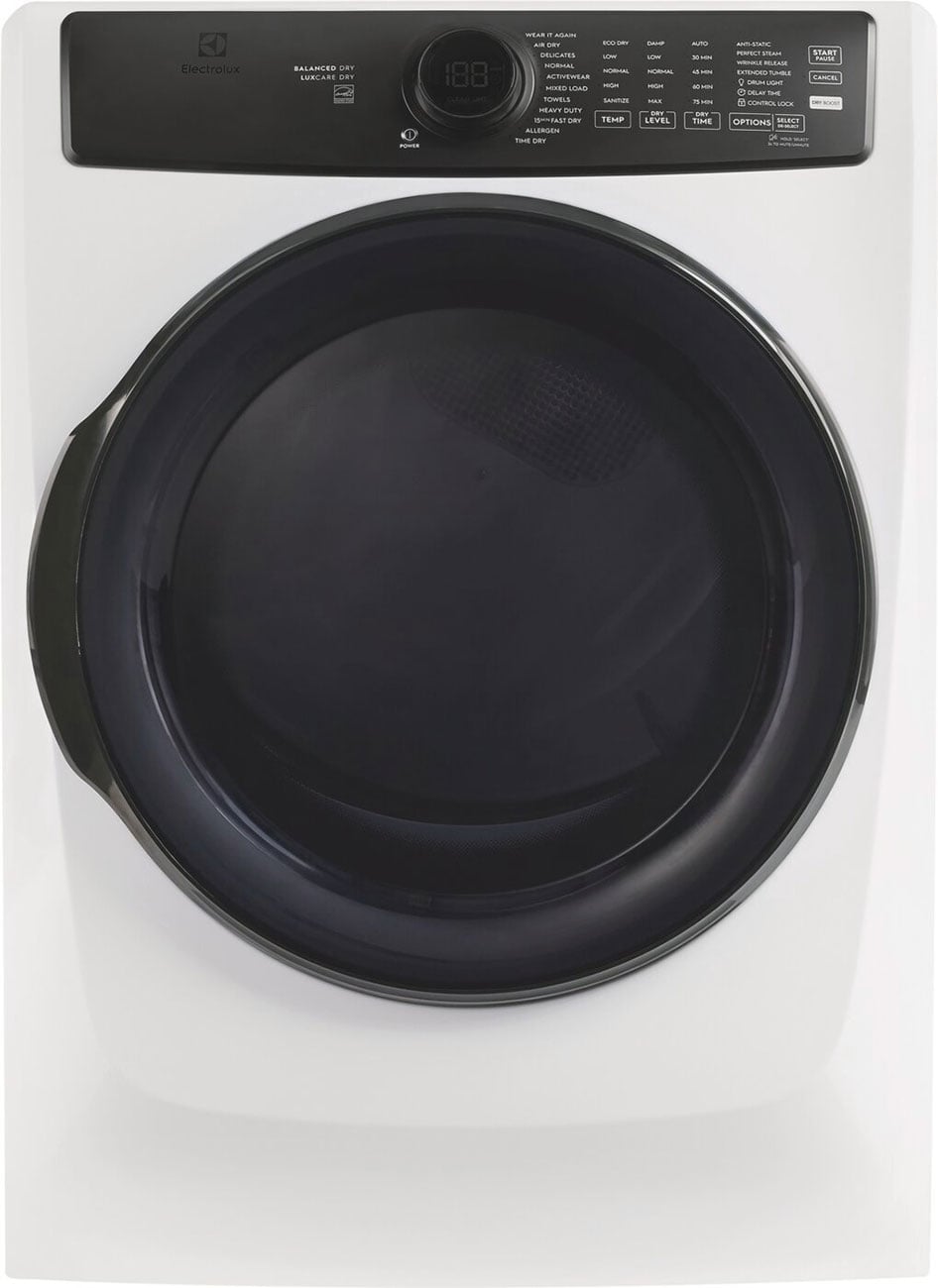 Electrolux 700 Series 8 Cu. Ft. Gas Dryer Front Load With Perfect Steam in Matte White