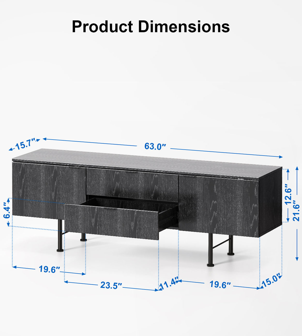 ErgoAv Large Blk Enclosed 63