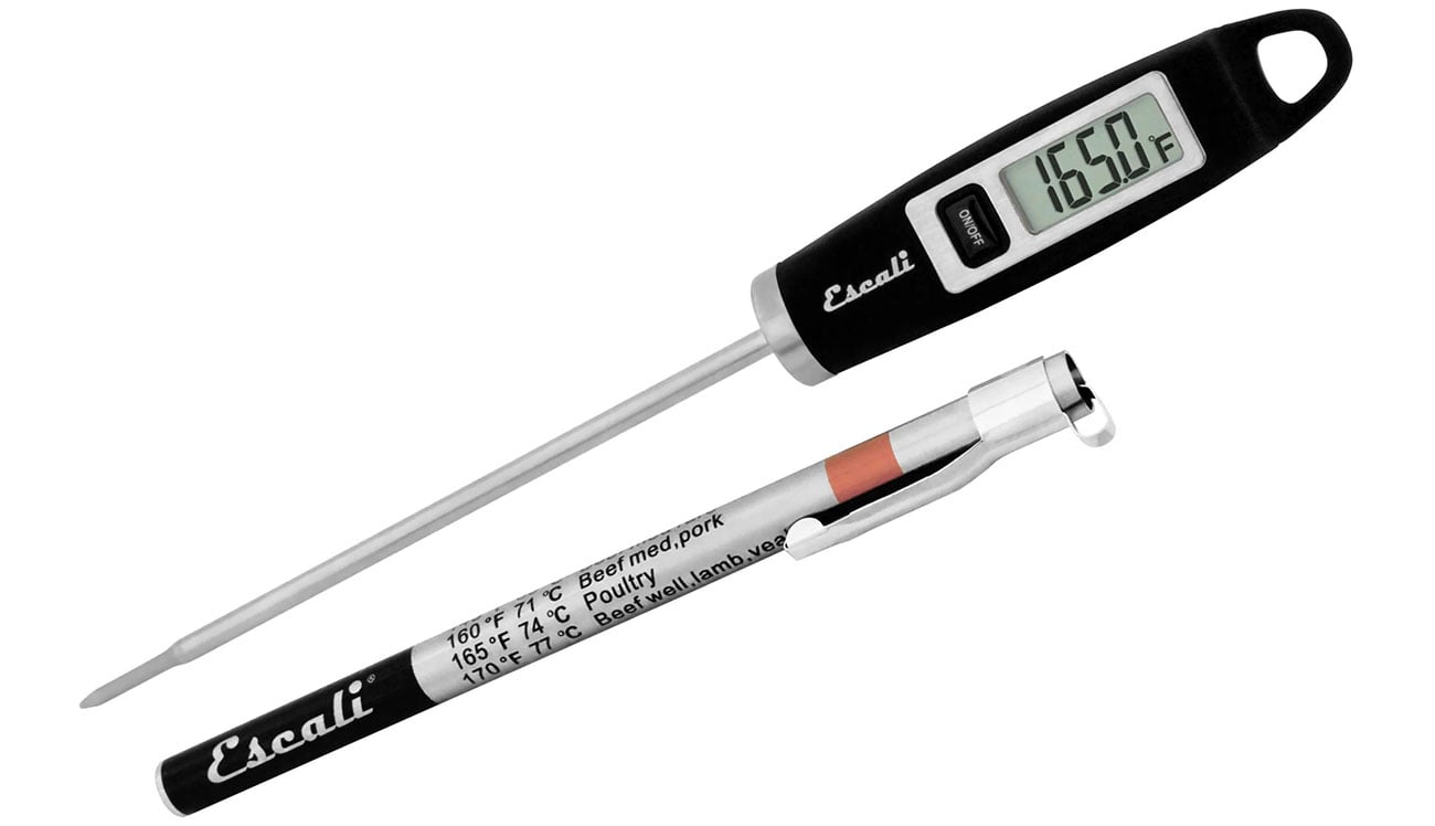 Escali Gourmet Digital Thermometer in Black