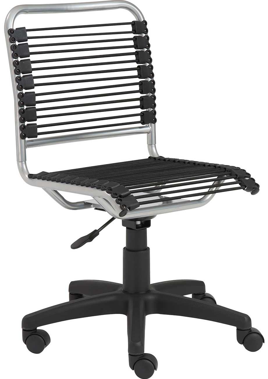 Euro Style Bungie Black Low Back Office Chair - 02546 | Abt