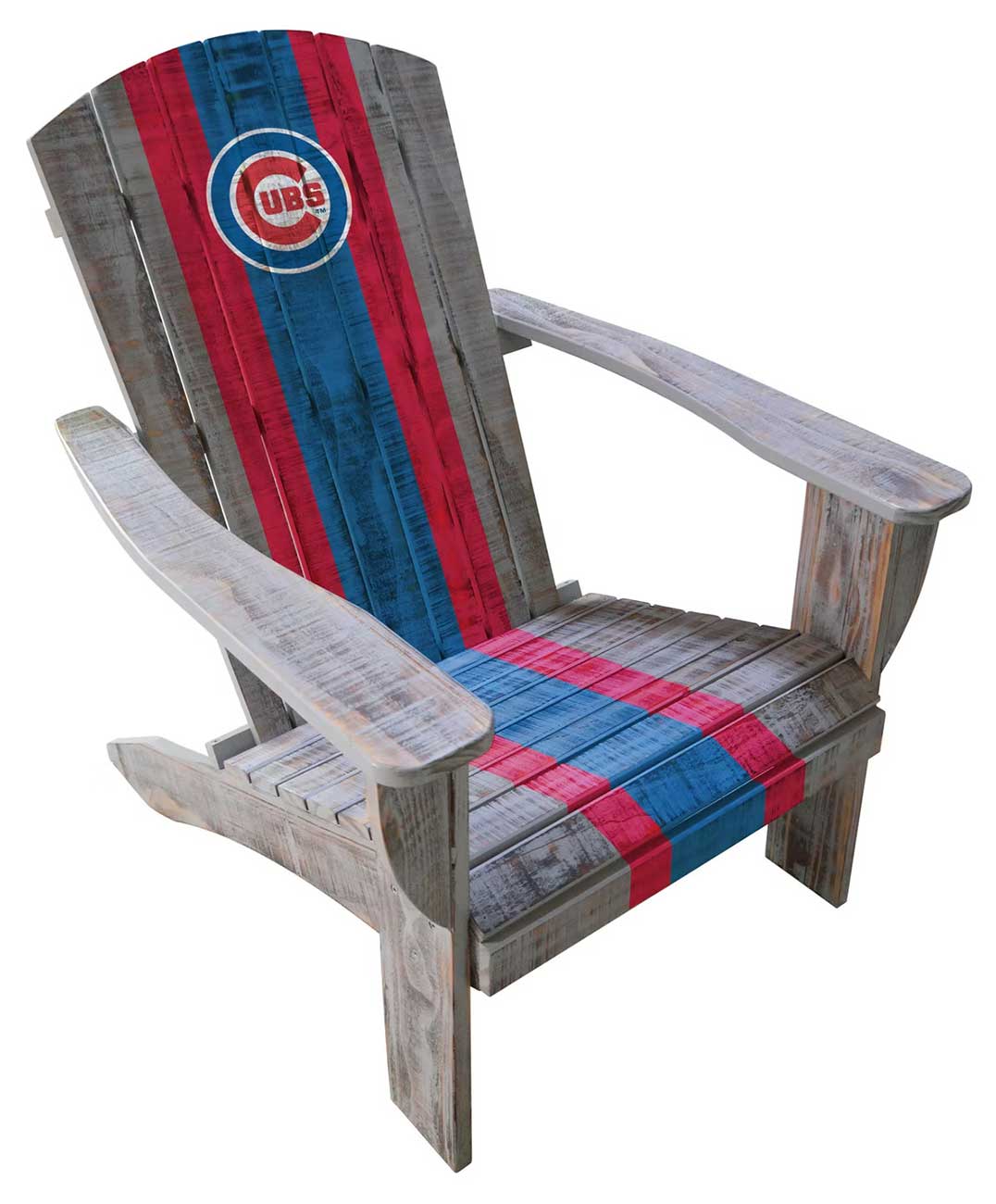 Fan Life Chicago Cubs Wooden Adirondack Chair