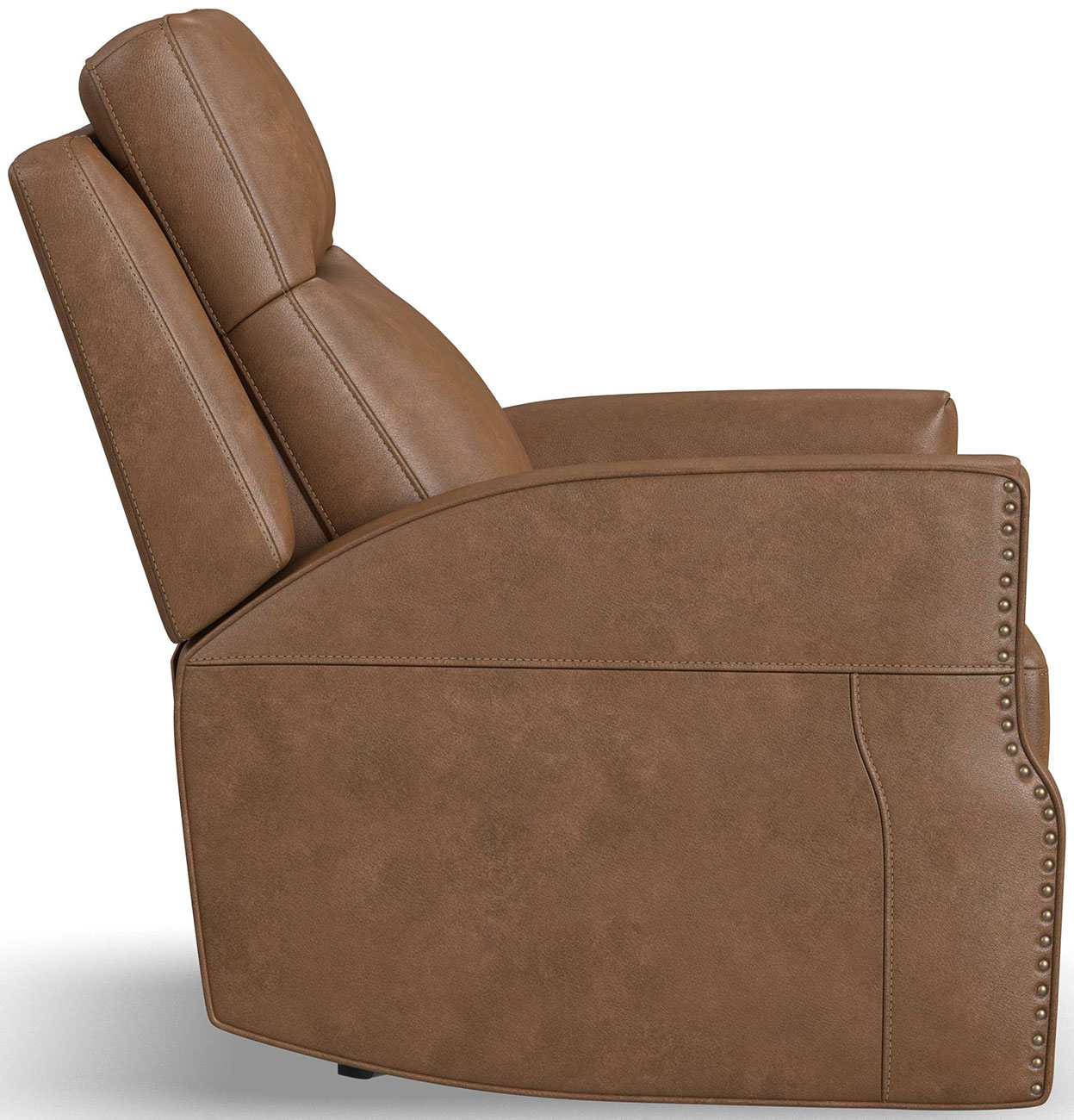 Flexsteel Maxwell Power Gliding Recliner in Cedar Leather