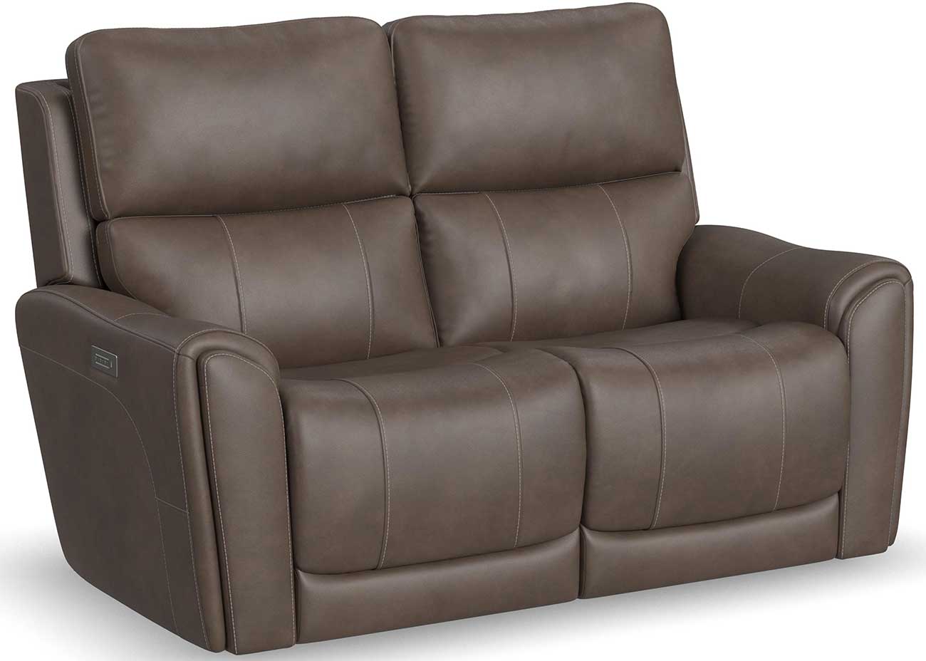 Flexsteel Power Reclining Loveseat in Cappuccino Fabric - 1587