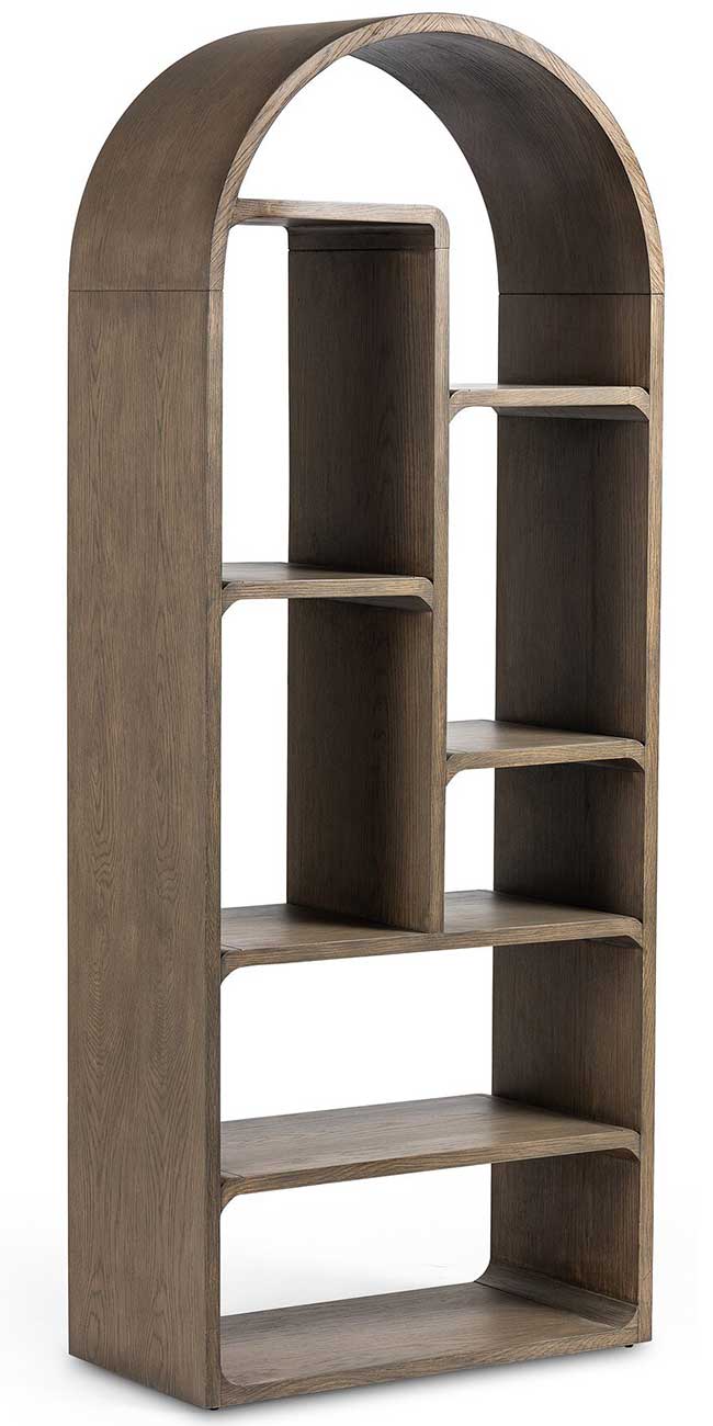 Four Hands Risa Bookcase in Lamont Natural Oak Veneer