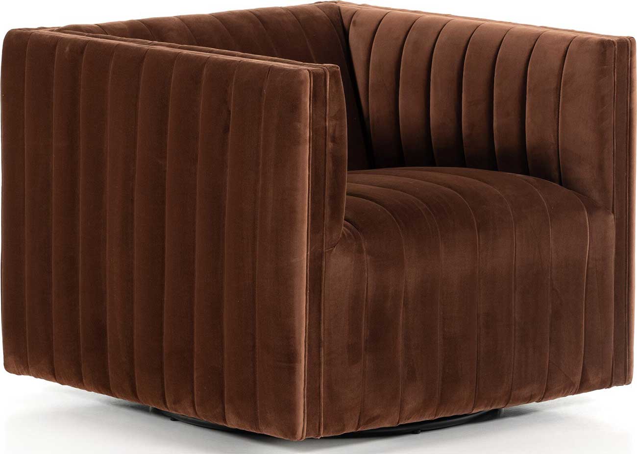 Photos - Chair Four Hands Four Hands Augustine Swivel  in Surrey Auburn Fabric 105768-010