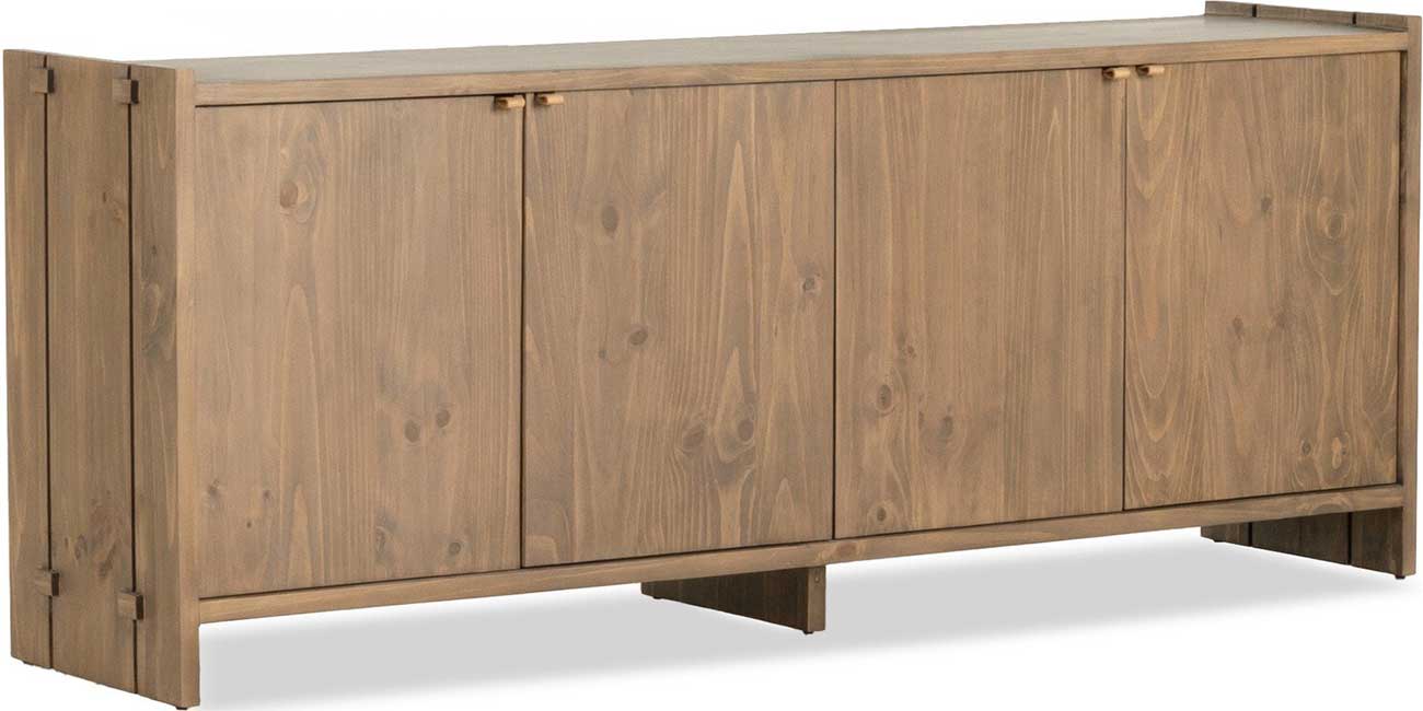 William Modern Classic Brown Wood Sideboard