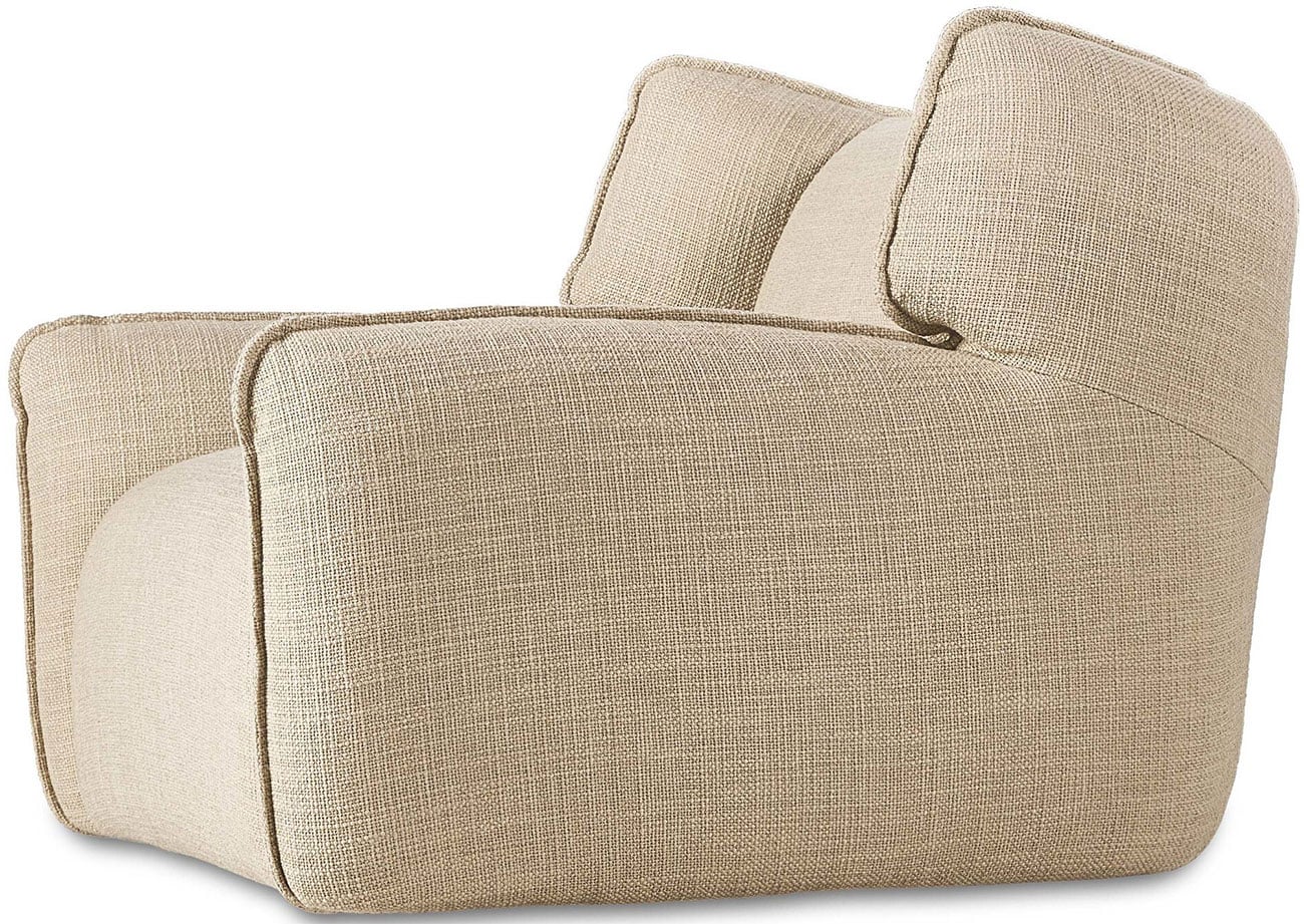 Four Hands Garland Swivel Chair Saxon Sand Fabric 245880001