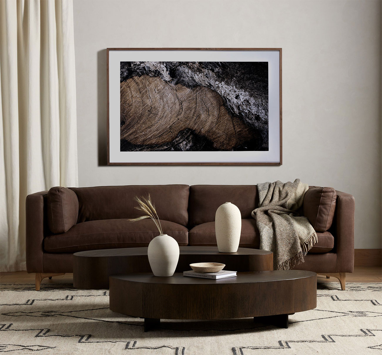 Four Hands Art Studio Char VI 40 X 60-Inch Rustic Walnut - 234452-002