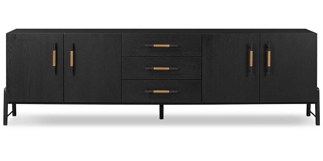 Four Hands Rosedale Media Console in Chaps Sand - 108672-004