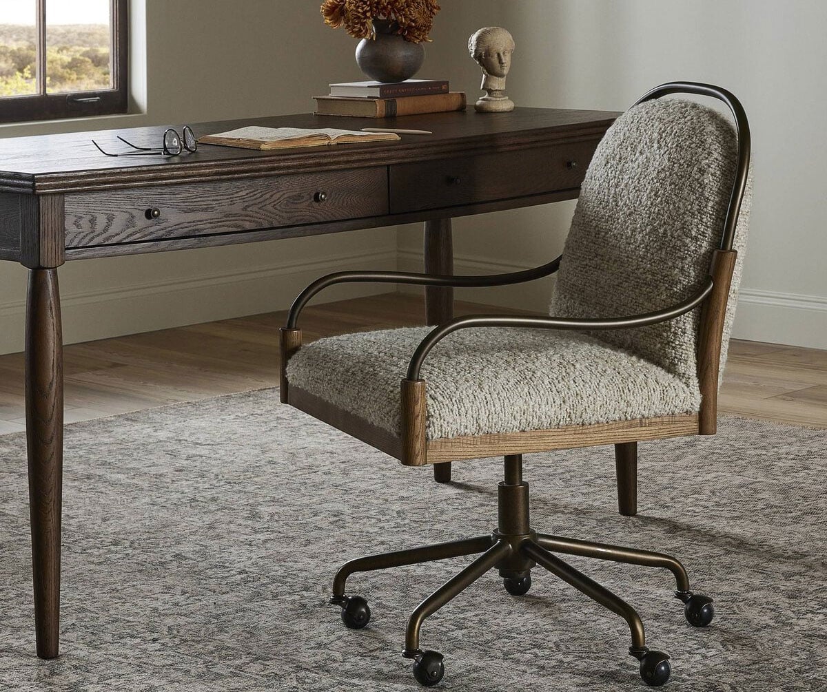Four Hands x Amber Lewis Demi Chair in Ivan Stone Fabric - 243404-001