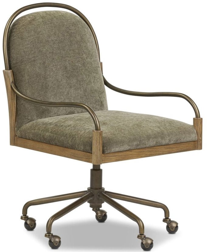 Four Hands x Amber Lewis Desk Chair Malmo Olive Fabric - 243404-002