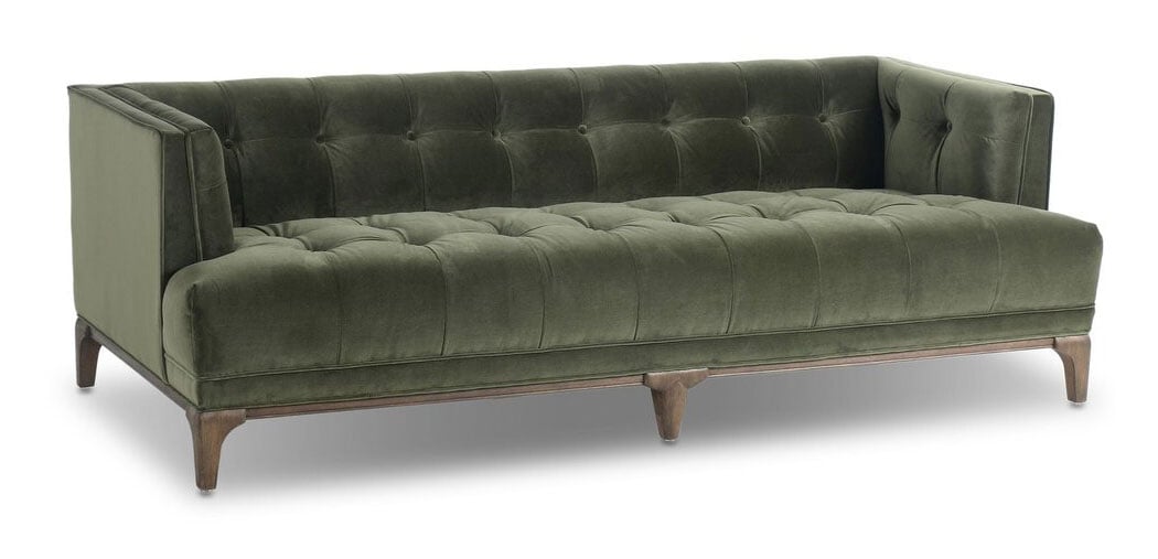 Four Hands Dylan 78-Inch Sofa in Sapphire Olive | Abt