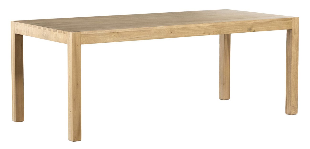 Isaac Rustic Lodge Brown Wood Rectangular Dining Table - 78"