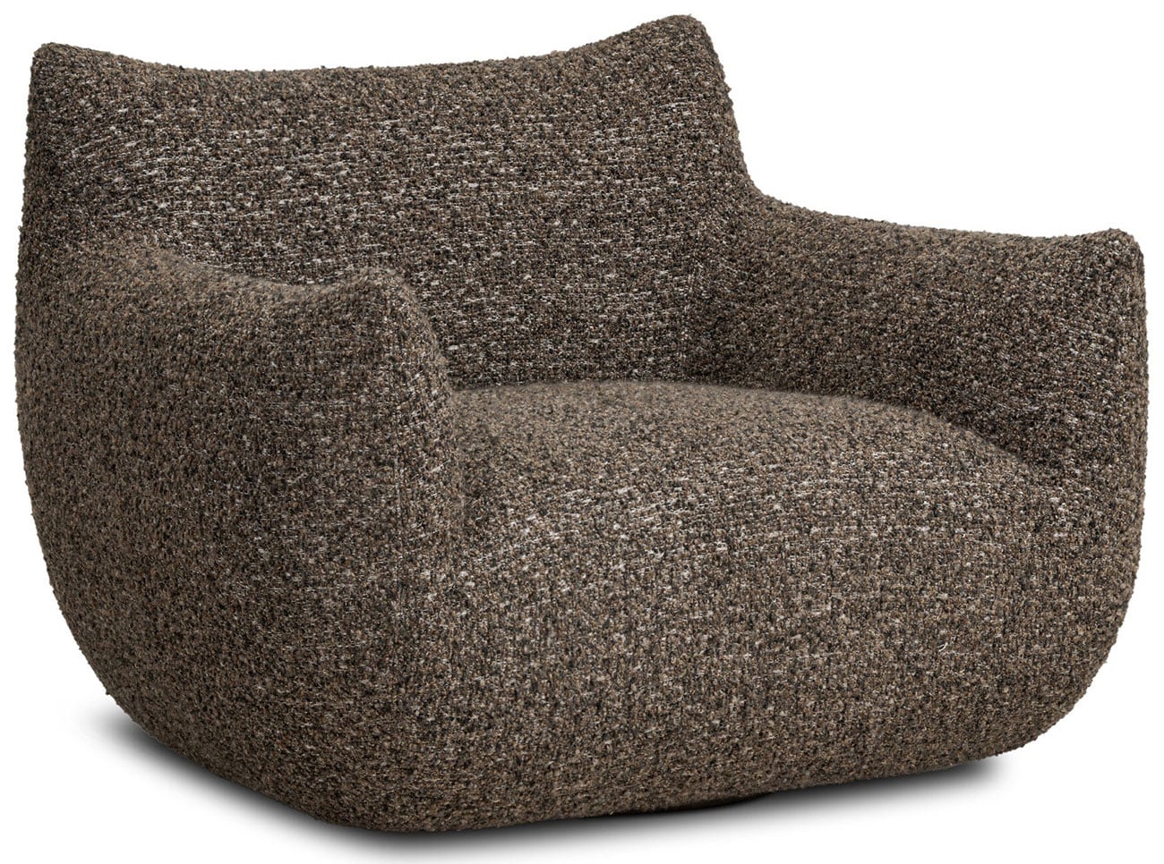 Margot Modern Classic Ivan Granite Boucle Swivel Chair
