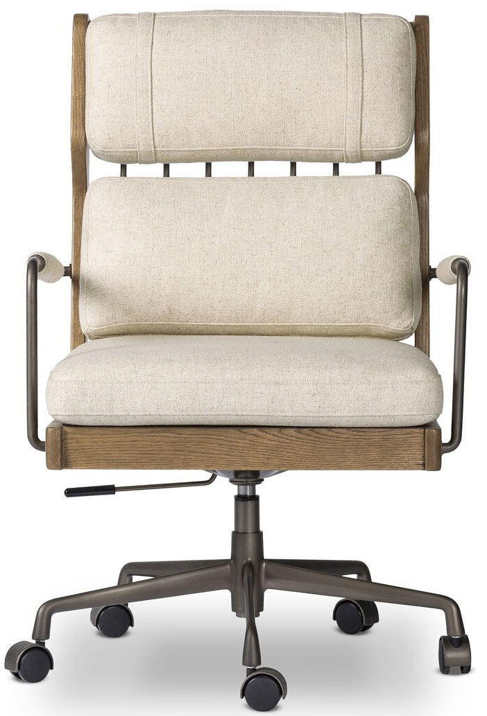 Four Hands Ludvig Desk Chair in Antwerp Natural Fabric | Abt
