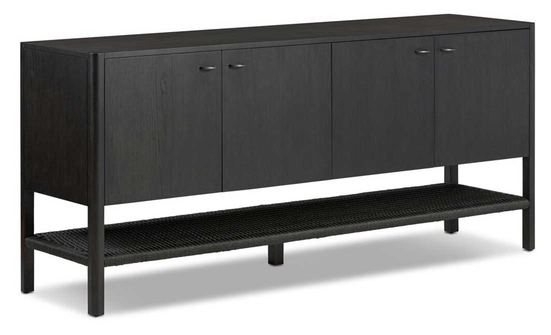 Four Hands Zuma Sideboard Smoked Black Ash - 228295-003