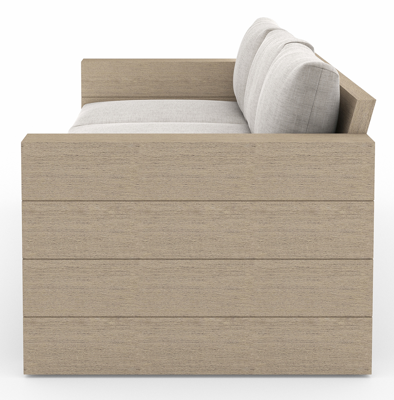 Four Hands Grey & Brown Leroy Outdoor Sofa - JSOL-08902K-561