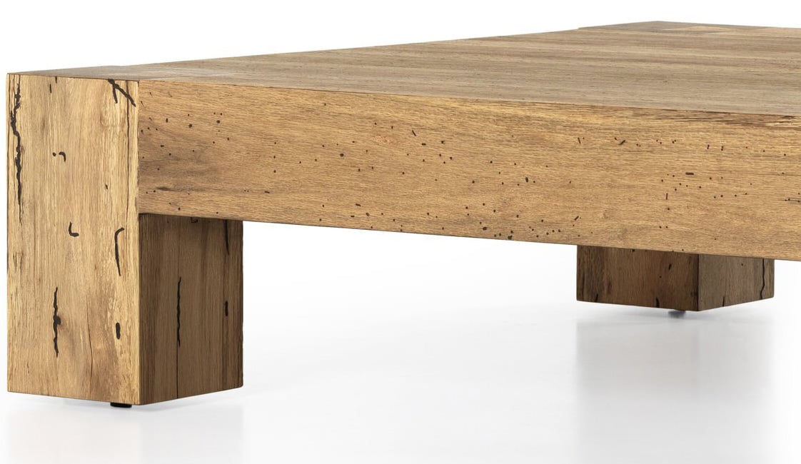 Four Hands Abaso Coffee Table in Rustic Wormwood Oak | Abt