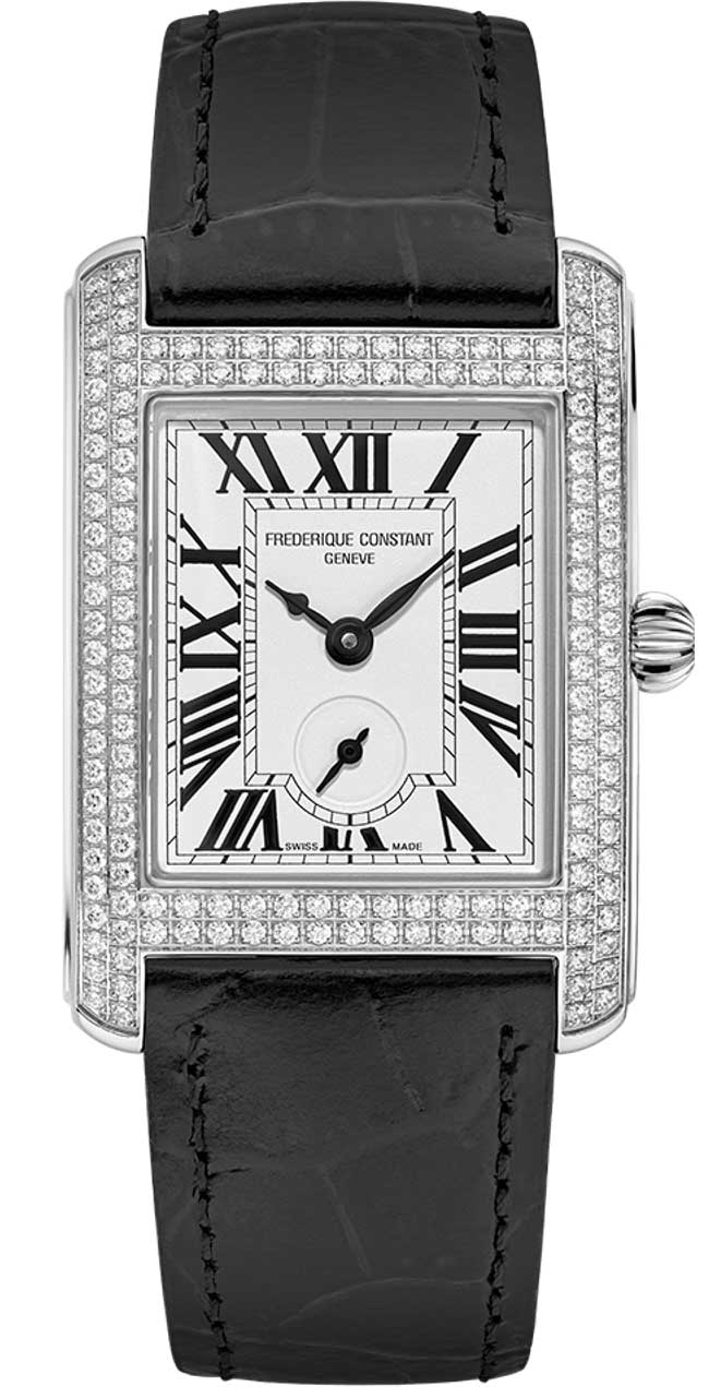 Frederique Constant Classics Carree Watch 36mm x 25mm with Silver Dial 4195$