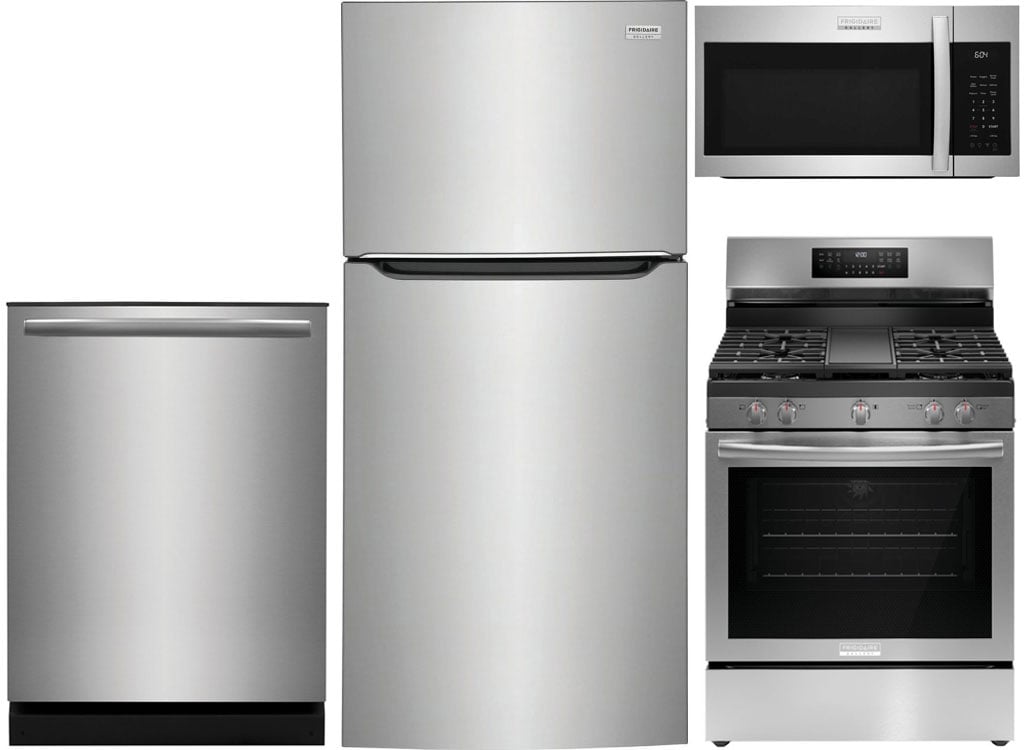 Frigidaire Gallery Stainless Top-Freezer Refrigerator & Gas Range Package