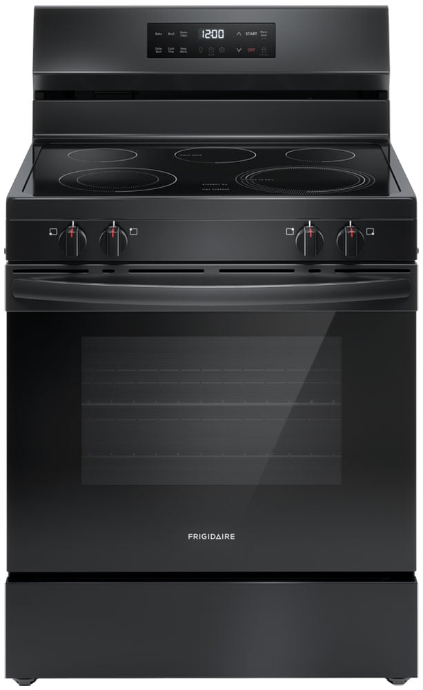 Frigidaire 30 In. Electric Range with the EvenTemp Cooktop Element in Black