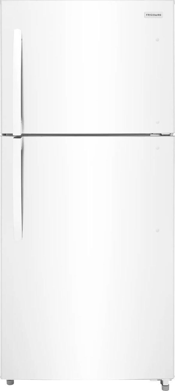 Frigidaire FRTE2223AW 30 inch Garage Ready Top Freezer Refrigerator with 21.6 cu. ft. Capacity, Humidity-Controlled Crisper Drawers, EvenTemp Cooling System and ENERGY STAR Certified (White)