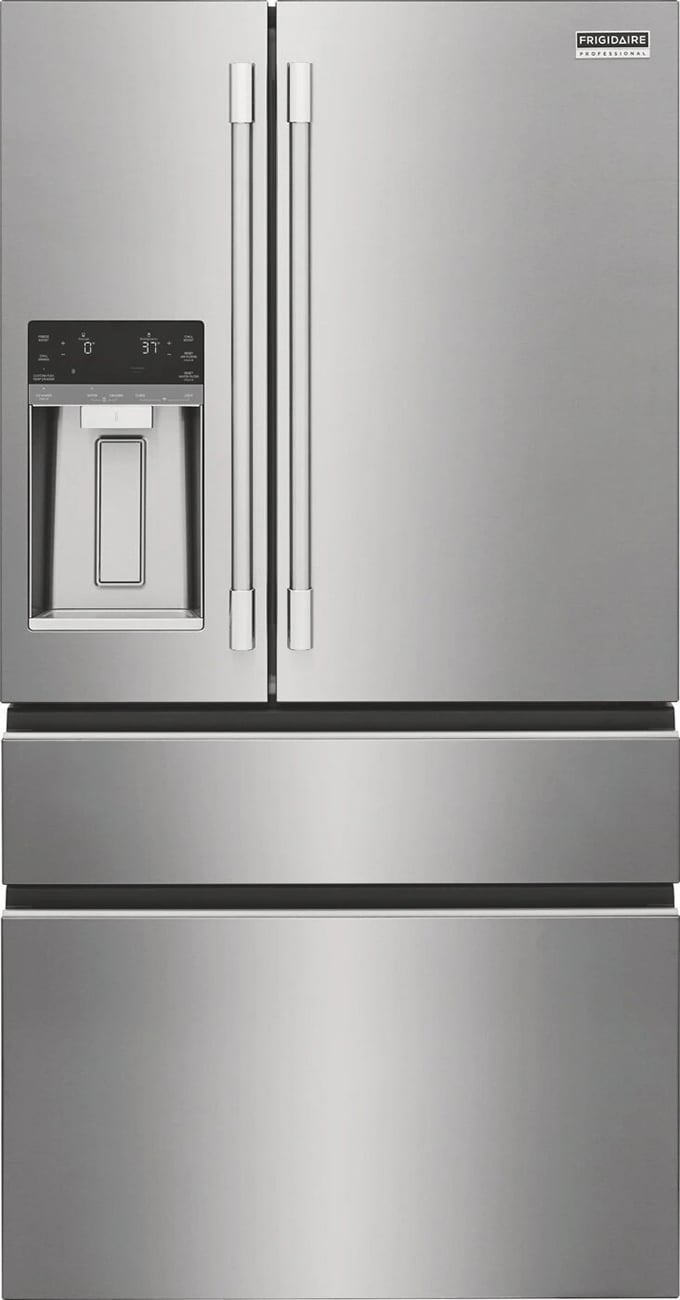 Frigidaire Professional 21.4 Cu. Ft. Counter-Depth 4-Door French Door Refrigerator 36-Inch Wide in Smudge-Proof Stainless Steel