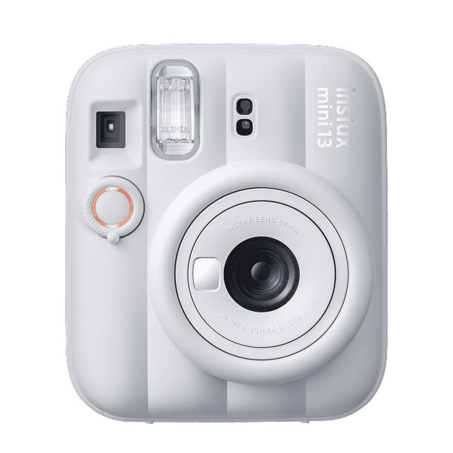 Instax mini 13 Clay White Instant Camera with Self-timer