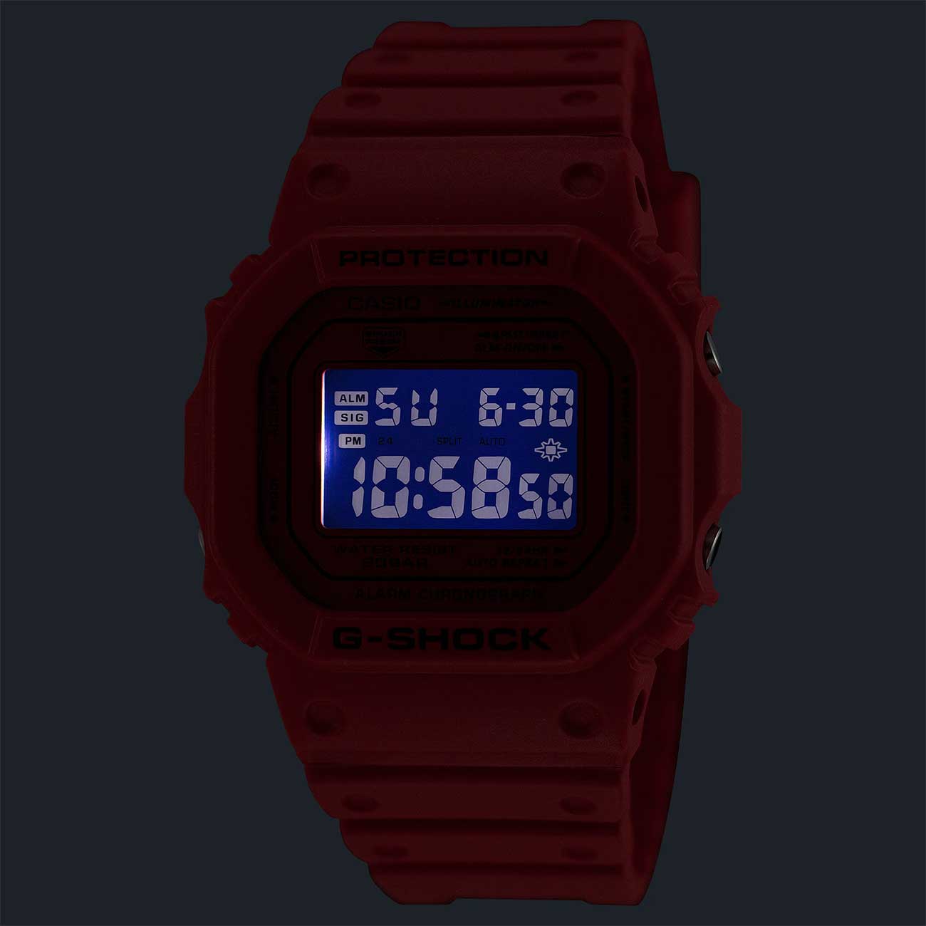 G-Shock Digital 5600 Series Watch 42.8mm Red DW5600RRB4