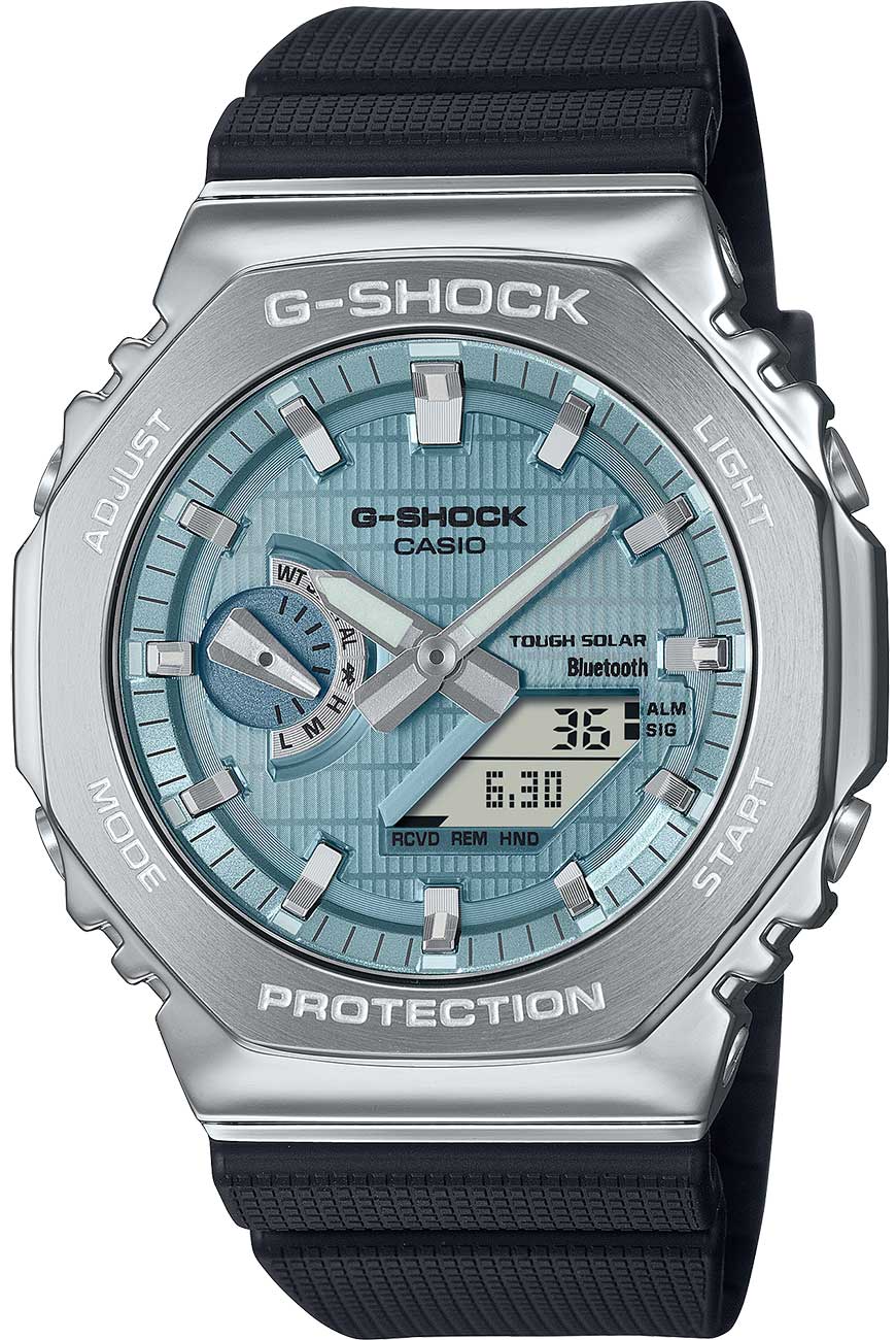 G-Shock G-Steel 2100 Series Watch with Blue Dial - GBM2100A-1A2
