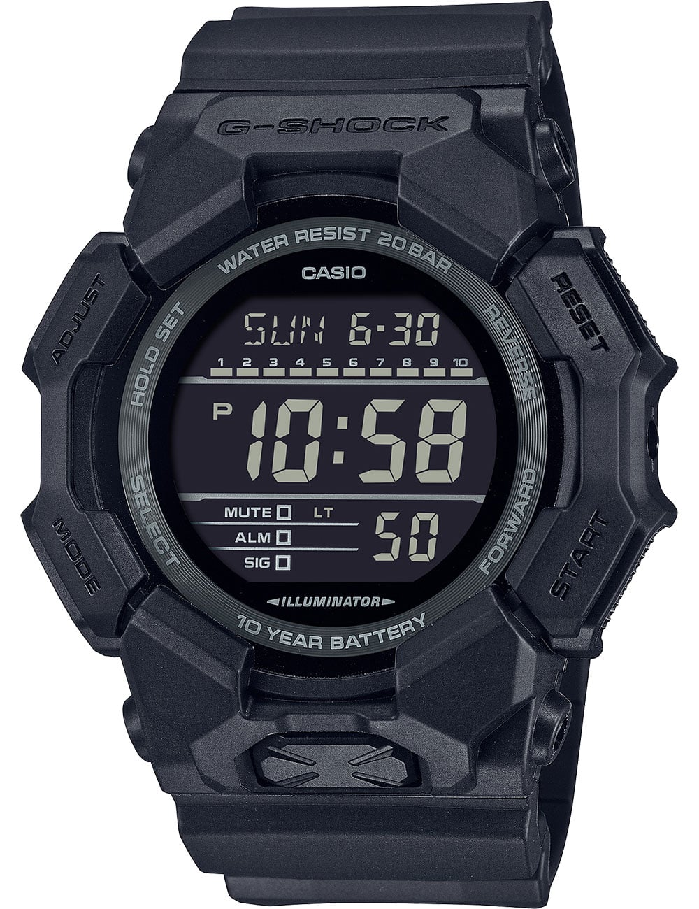G-Shock Digital GD-010 Series Watch 51.9mm with Digital Dial
