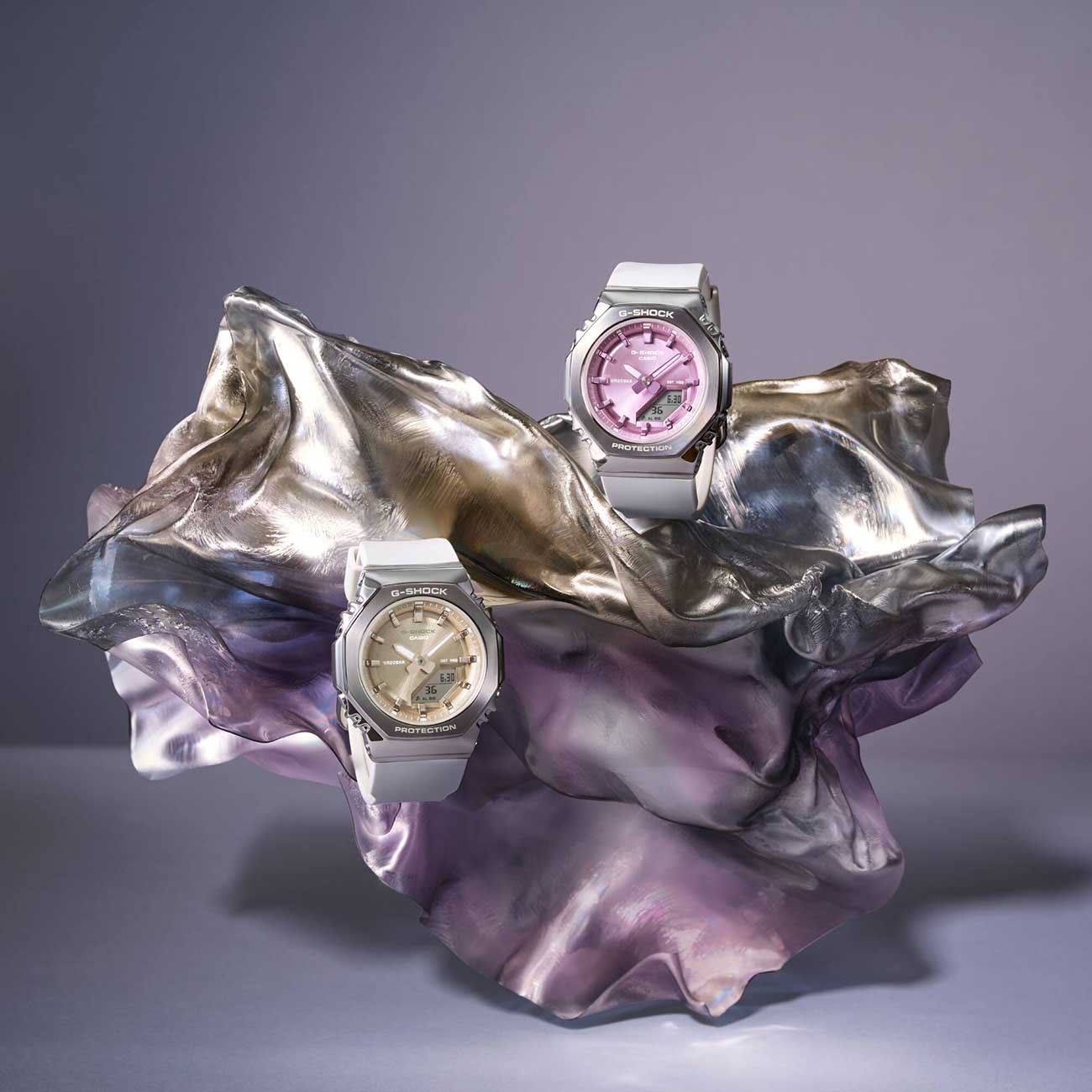 G-Shock Analog-Digital Watch 40.5mm with Pink Dial - GMS2110-7A6