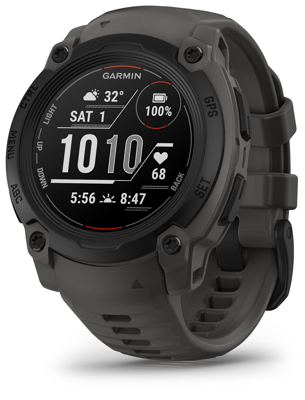 Garmin Instinct E Smartwatch 40mm Black Case with Charcoal Band