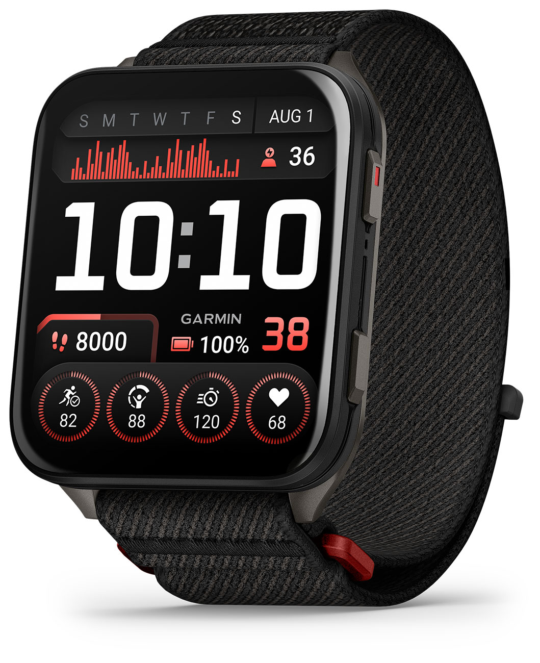 Garmin Venu X1 Smartwatch 51mm AMOLED Slate Case with Black Band