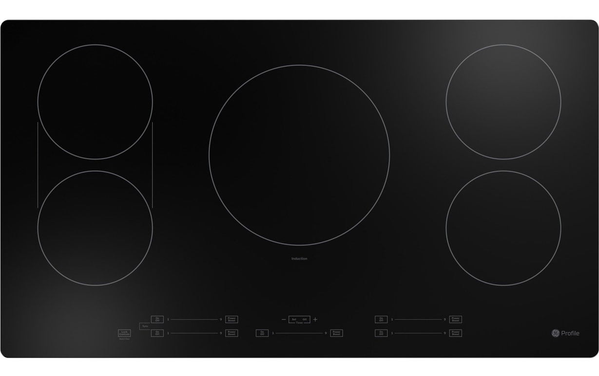 GE Profile Built-In Induction Cooktop 36-Inch in Black