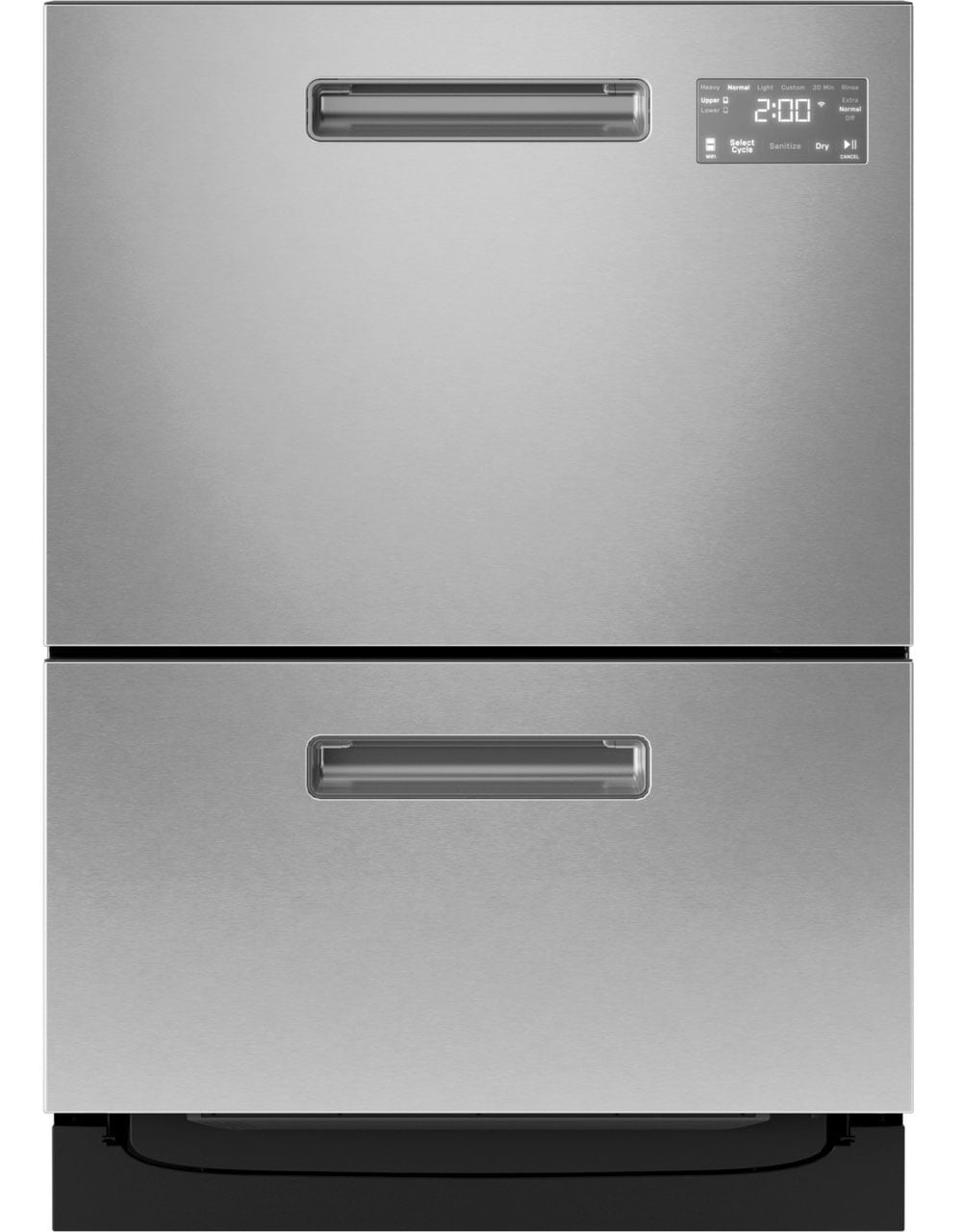GE Profile Double Dishwasher Drawer 24-Inch in Fingerprint Resistant Stainless