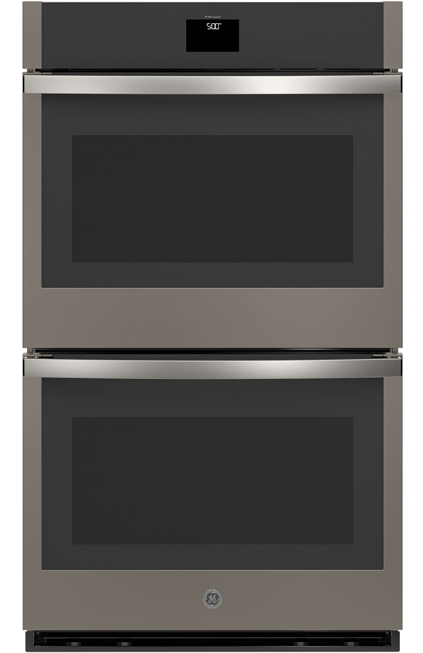 GE Double Wall Oven 30 Inch Smart Built-In With No Preheat Air Fry in Fingerprint Resistant Slate