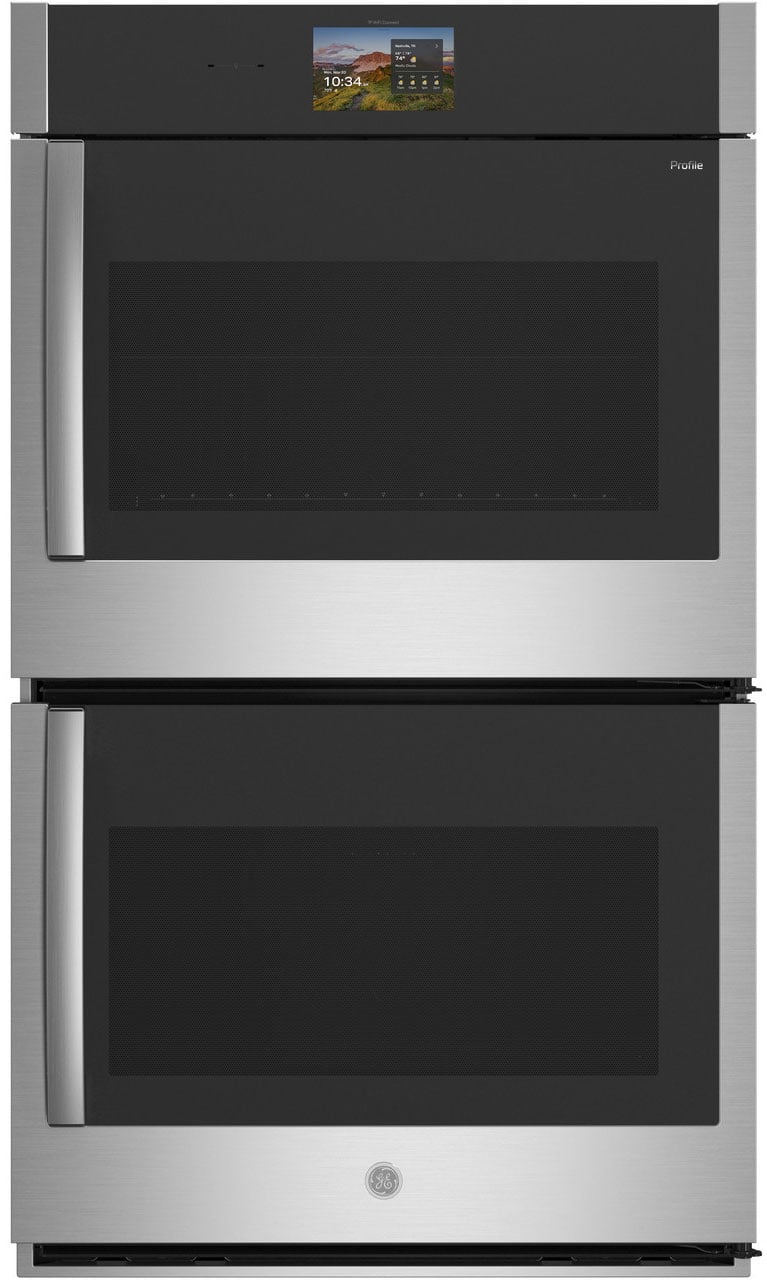 GE Profile PTD700RSZSS 30 inch  Smart Built-In Convection Double Wall Oven with 10 cu. ft. Total Capacity, Side-Swing Doors, True European Convection with Direct Air, No Preheat Air Fry and Precision Cooking in Stainless Steel (Right Hinge)