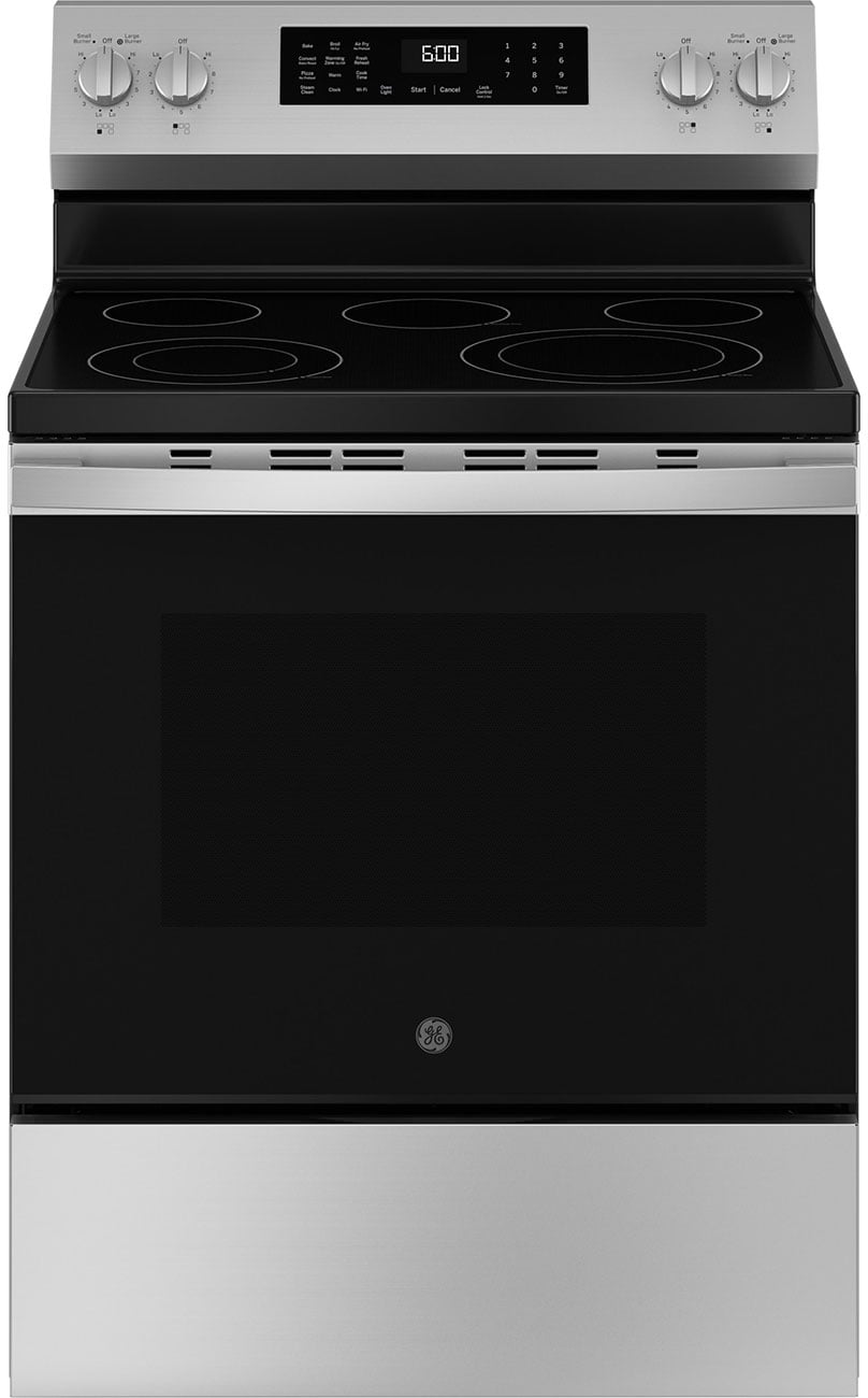 GE Profile Electric Convection Range with No Preheat Air Fry 30-Inch Wide in Fingerprint Resistant Stainless Steel